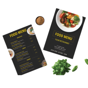 Custom Menu Printing